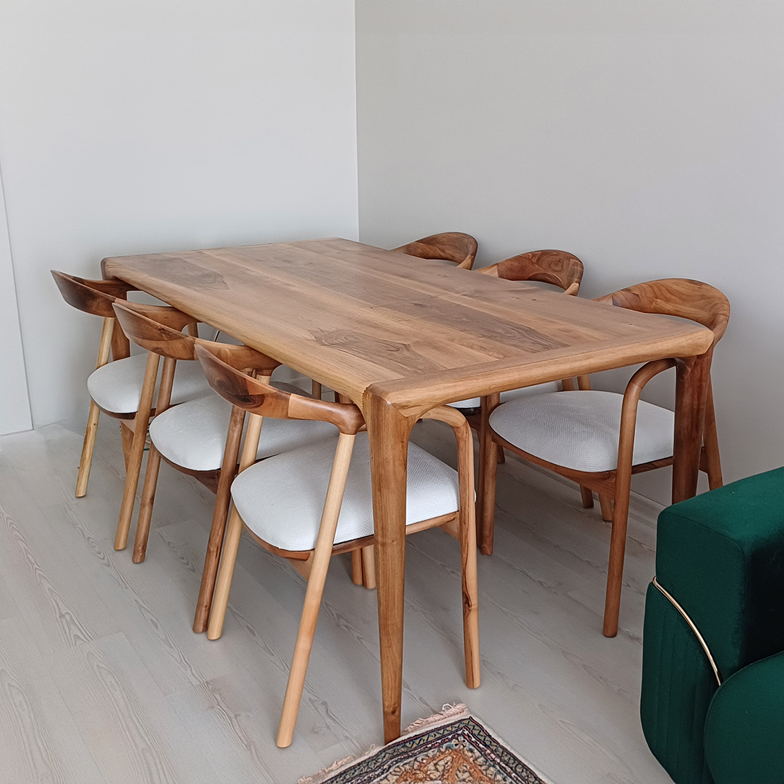 180x90 Cm Ceviz Masa | Adsawood