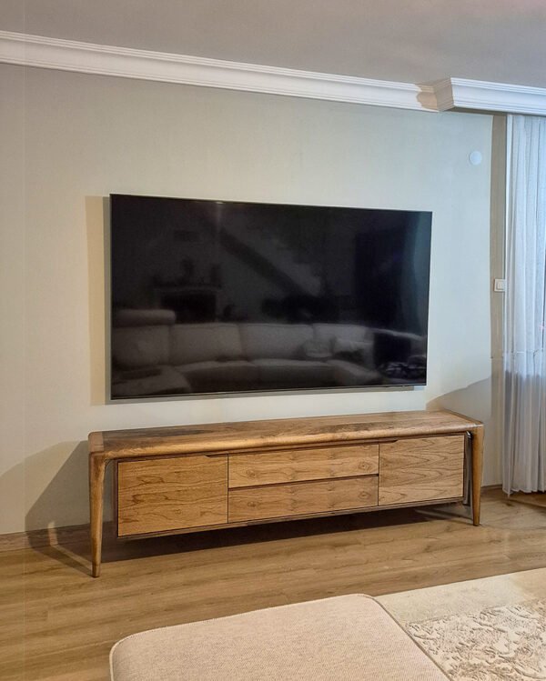 ahşap tv ünitesi