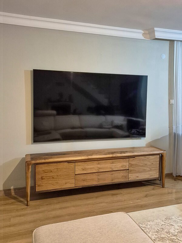 ahşap tv ünitesi