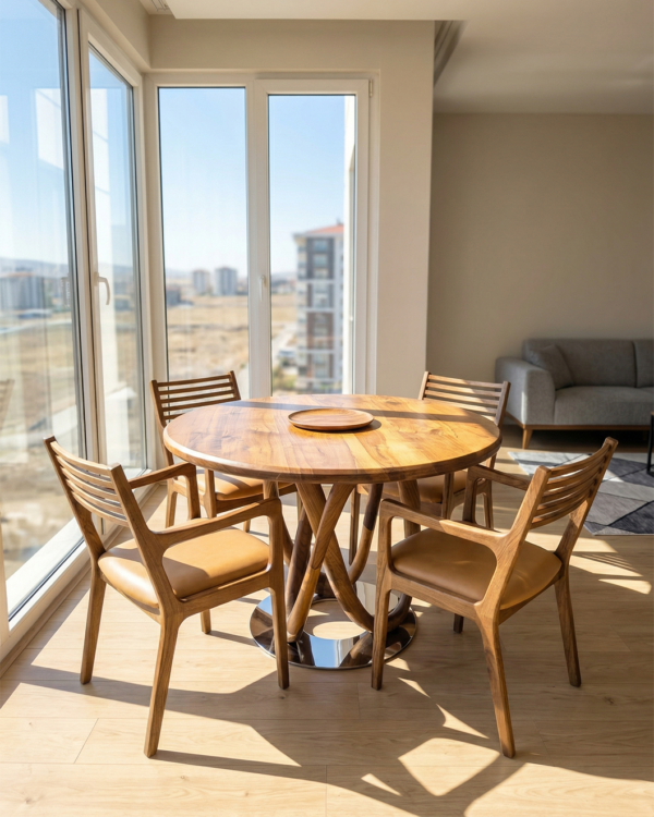 ceviz masa sandalye takımı