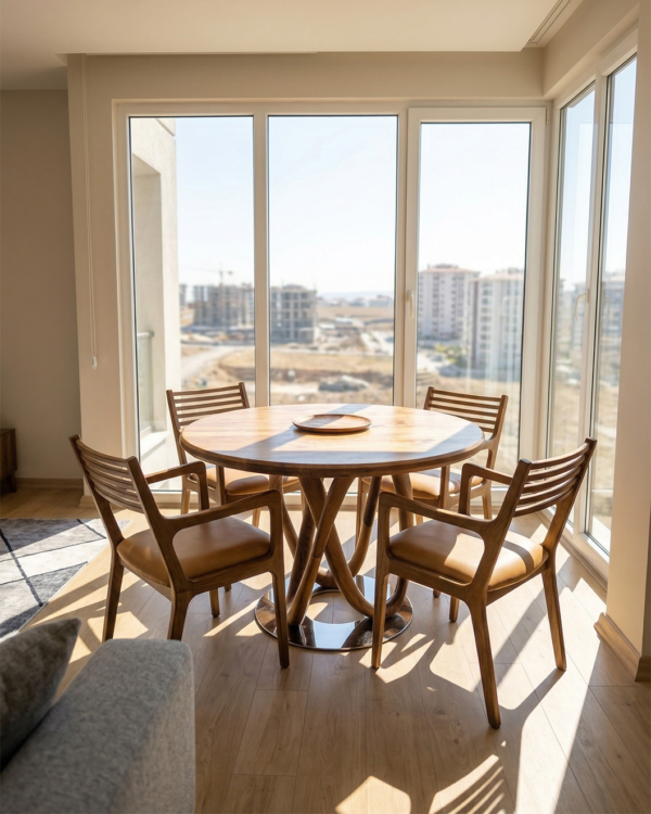 ceviz masa sandalye takımı