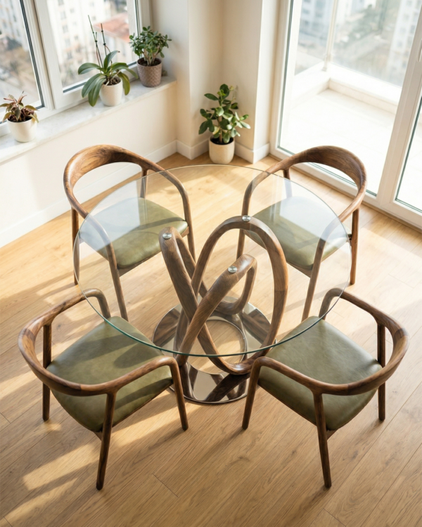 ceviz masa sandalye takımı